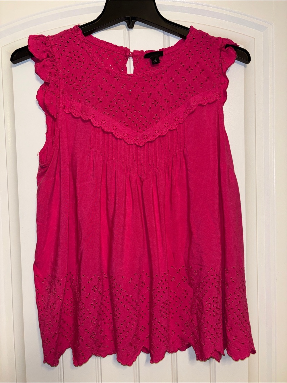 Torrid Eyelet Tank Top - Hot Pink